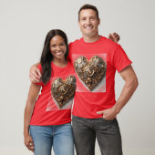 Steampunk Elegant Clockwork Gear Heart T-shirt (Unisex)