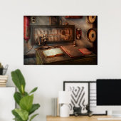 Steampunk - Elektriciteit - Mijn 9-tot-5 baan Poster (Thuiskantoor)