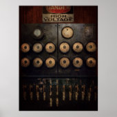 Steampunk - Elektrisch - Centrum van de macht Poster (Voorkant)