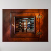 Steampunk - Elektrisch - het smeltpaneel Poster (Voorkant)