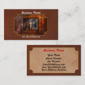 Steampunk - Elektrisch - het smeltpaneel Visitekaartje (Voorkant / Achterkant)