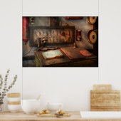 Steampunk - Elektrisch - Mijn 9 tot 5 baan Poster (Keuken)
