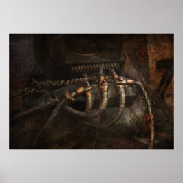 Steampunk - Elektrisch - Versleten Verbindingen Poster