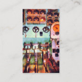 Steampunk - Elektrische controlekamer Visitekaartje (Achterkant)