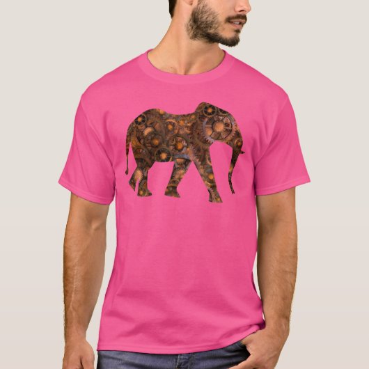 Steampunk Elephant T-shirt (Voorkant)