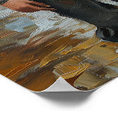 Steampunk Embrace - Victoriaans liefhebbers Waterv Poster (Hoek)