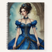 Steampunk en Azul Notitieboek (Voorkant)