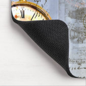 Steampunk en gele rozen muismat (Hoek)