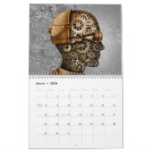 Steampunk en punk agenda met stoom kalender (Mar 2026)
