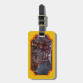Steampunk - Enteroctopus magnificus roboticus Bagagelabel (Voorkant verticaal)