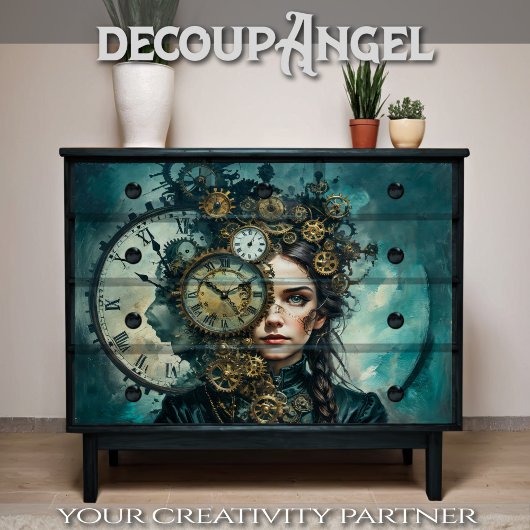 Steampunk Ephemeral Essence - Decoupage - Tissuepapier