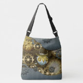 Steampunk, esomechanische uil crossbody tas (Voorkant)