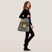 Steampunk, esomechanische uil crossbody tas (Op model)
