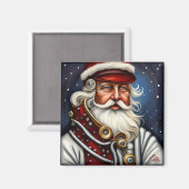 Steampunk esthetiek Iconische Kerstman Magneet (Voorkant / Achterkant)