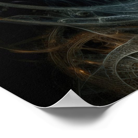 Steampunk Etheral - Abstracte vrouw - Surrealistis Poster (Hoek)