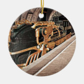 Steampunk Express Keramisch Ornament (Voorkant)