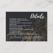 Steampunk Extravaganza Clockwork Bruiloft Informatiekaartje (Voorkant)