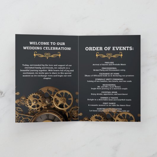 Steampunk Extravaganza  Cogs Flat Program Programma (Binnen)