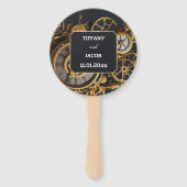 Steampunk Extravaganza  Cogs Gastenboek Handwaaier (Voorkant)