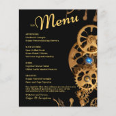 Steampunk Extravaganza Goud Vintage Bruiloft (Voorkant)