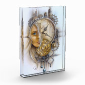Steampunk Face in Time Fotoblokken (Links)