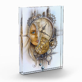 Steampunk Face in Time Fotoblokken