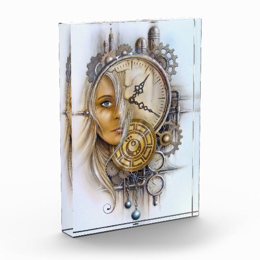 Steampunk Face in Time Fotoblokken (Links)