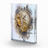 Steampunk Face in Time Fotoblokken (Rechts)