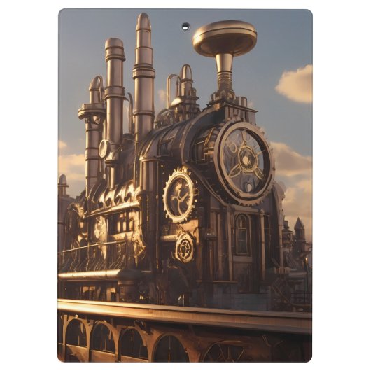 Steampunk Factory | Klembord (Achterkant)