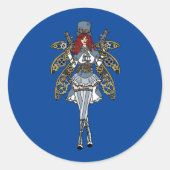 Steampunk Faerie Gal Sticker (Voorkant)