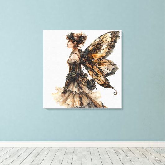 Steampunk Fairy Canvas Afdruk (Insitu (Houten vloer))