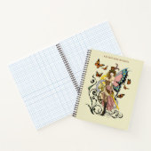 Steampunk Fairy Gele Klok Gears Notitieboek (Binnen)