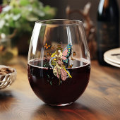 Steampunk Fairy Gele Klok Gears Wijnglas Zonder Voet