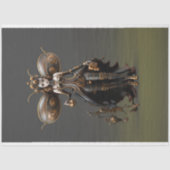 Steampunk Fairy Goud en Zwart Decoupage Tissuepapier (Voorkant)