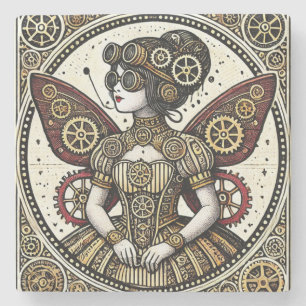 Steampunk Fairy Stenen Onderzetter