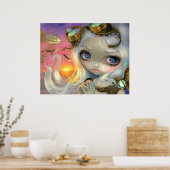 Steampunk Fairy Windswept ART PRINT (Keuken)