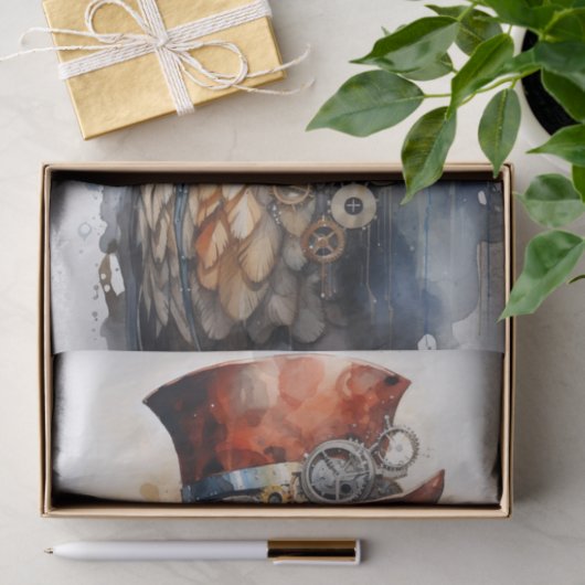 Steampunk Falcon 1 Decoupage papier (Geschenk)