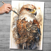 Steampunk Falcon 2 Decoupage papier