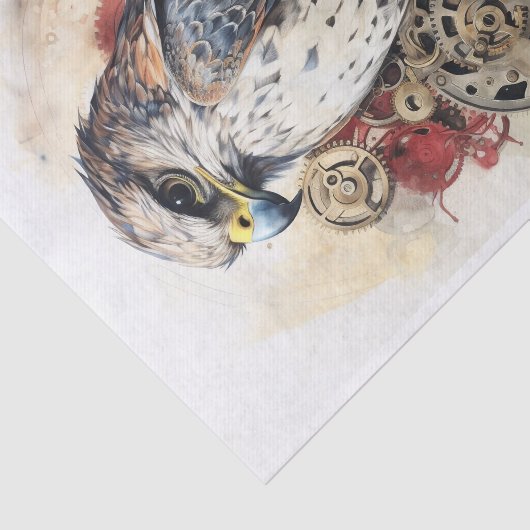 Steampunk Falcon 3 Decoupage papier (Detail)