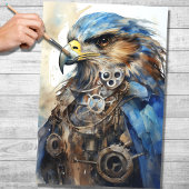 Steampunk Falcon 4 Decoupage papier