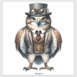 Steampunk Falcon Sticker