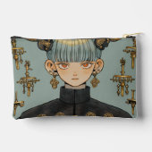  Steampunk Fantasy Anime Girl Etui (Achterkant)