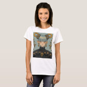  Steampunk Fantasy Anime Girl T-shirt (Voorkant volledig)