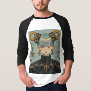 Steampunk Fantasy Anime Girl T-shirt