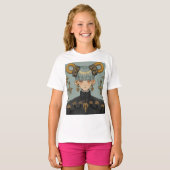 Steampunk Fantasy Anime Girl T-shirt (Voorkant volledig)