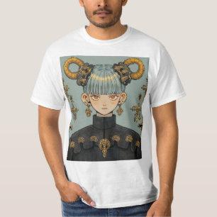  Steampunk Fantasy Anime Girl T-shirt