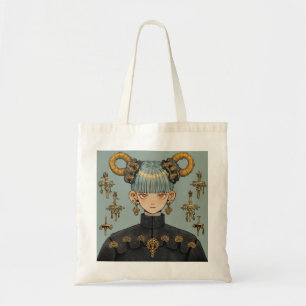 Steampunk Fantasy Anime Girl Tote Bag