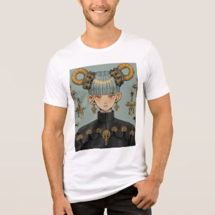 Steampunk Fantasy Anime Girl Tri-Blend Shirt