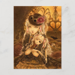 Steampunk Fantasy Briefkaart - Tenzij