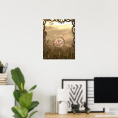 Steampunk Fantasy City Poster (Thuiskantoor)